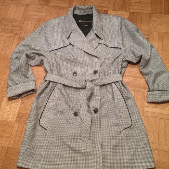 Vintage 80s French Trench Coat Claude Havrey - Picture 1 of 10